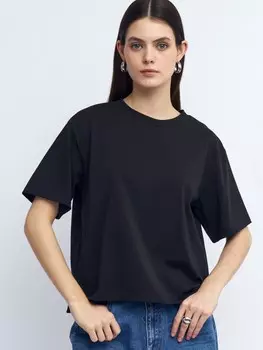 Трикотажная футболка однотонная