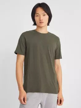 Трикотажная футболка с круглым вырезом