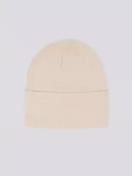 Трикотажная шапка-бини с отворотом