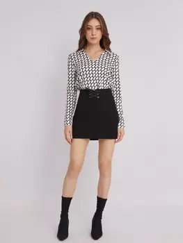 Трикотажная юбка длины мини