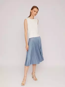 Трикотажная юбка плиссе на резинке