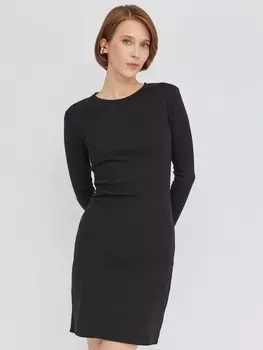 Трикотажное платье с длинным рукавом