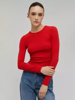 Трикотажный лонгслив из хлопка