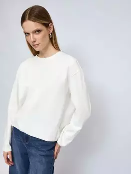 Трикотажный оверсайз лонгслив из хлопка