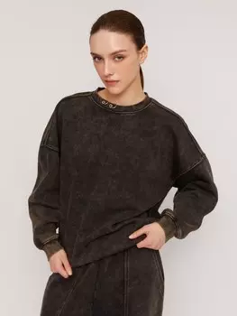 Трикотажный свитшот оверсайз силуэта