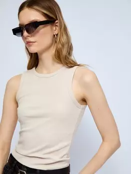 Трикотажный топ-майка без рукавов