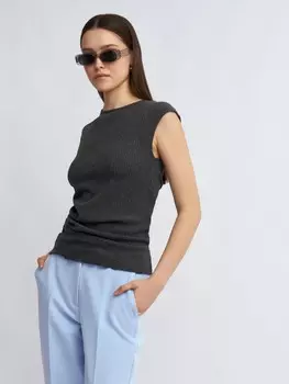 Трикотажный топ-майка без рукавов