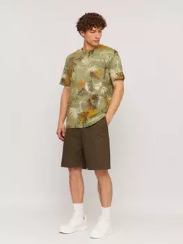 Удлинённые шорты на резинке из хлопка