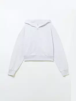 Укороченная толстовка оверсайз на молнии