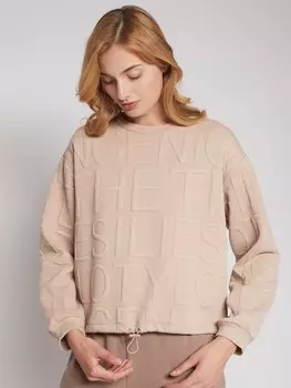 Укороченный свитшот на кулиске