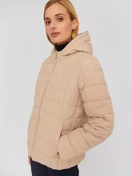 Утеплённая стёганая куртка с капюшоном