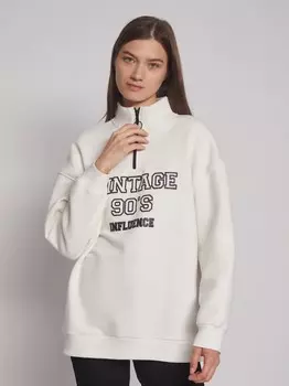 Утеплённая толстовка-анорак с воротником