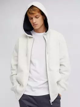 Утеплённая толстовка на молнии с капюшоном