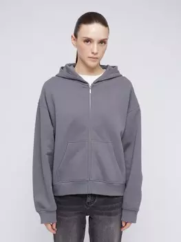 Утеплённая толстовка на молнии с капюшоном