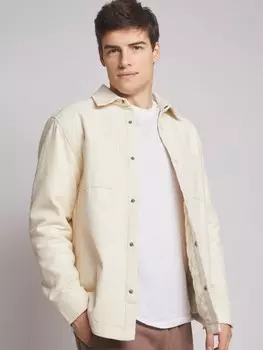 Утеплённая вельветовая куртка-рубашка