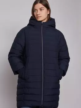 Утеплённое пальто объёмного силуэта