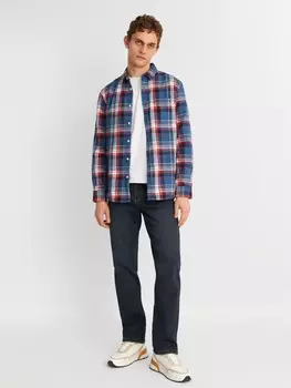 Утеплённые джинсы прямого фасона Regular с флисом внутри