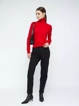 Утеплённые джинсы силуэта Mom Comfort с начёсом