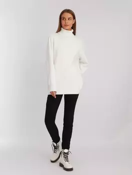 Утеплённые джинсы силуэта Skinny с экомехом