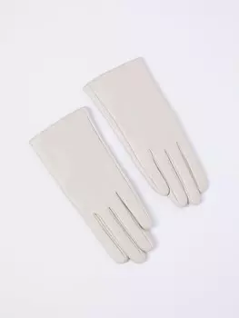 Утеплённые перчатки из экокожи с флисом