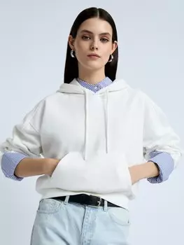 Утеплённый худи с капюшоном и надписью