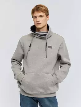 Утеплённый худи с воротником-хомутом