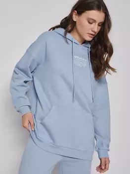 Утеплённый оверсайз худи с капюшоном