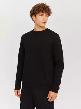 Утеплённый свитшот прямого кроя с длинным рукавом