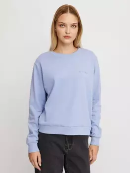 Утеплённый свитшот с принтом-надписью