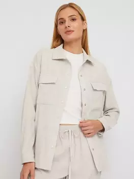 Вельветовая куртка-рубашка свободного силуэта