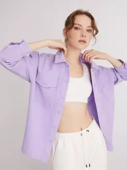 Вельветовая верхняя рубашка оверсайз силуэта