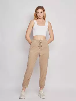 Вельветовые брюки-джоггеры