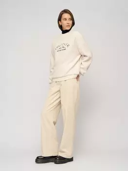 Вельветовые брюки прямого силуэта из хлопка