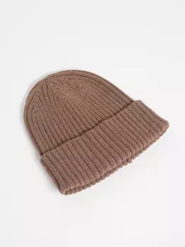 Вязаная шапка-бини