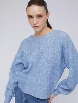 Вязаный джемпер фасона "летучая мышь"