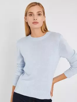 Вязаный джемпер из акрила с длинным рукавом