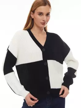 Вязаный кардиган из акрила на пуговицах