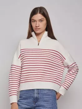Вязаный свитер с молнией