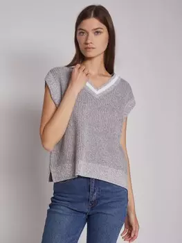 Вязаный жилет