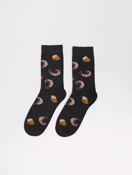 Высокие носки с узором