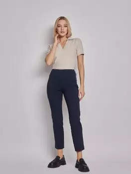 Зауженные брюки на резинке