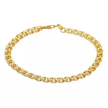 Браслет бисмарк из красного золота 585 пробы, размер 21