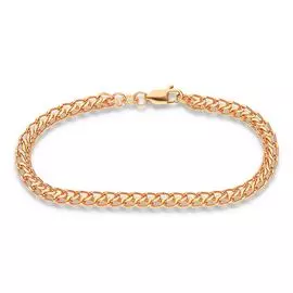 Браслет дорожки из красного золота 585 пробы, размер 17