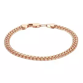 Браслет фараон из красного золота 585 пробы, размер 19