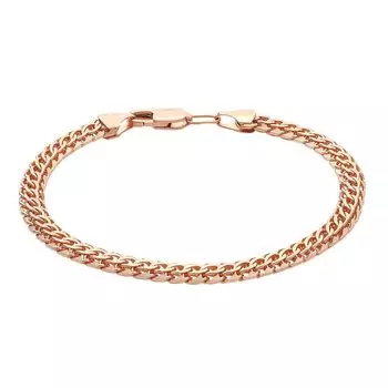 Браслет фараон из красного золота 585 пробы, размер 20