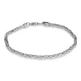 Браслет из белого золота 585 пробы, размер 22