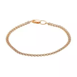 Браслет лав из красного золота 375 пробы, размер 16