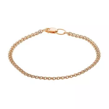 Браслет лав из красного золота 375 пробы, размер 19