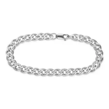 Браслет нонна из белого золота 585 пробы, размер 19