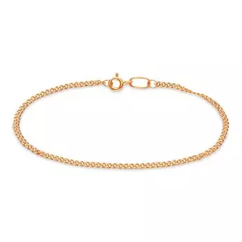 Браслет нонна из красного золота 585 пробы, размер 17